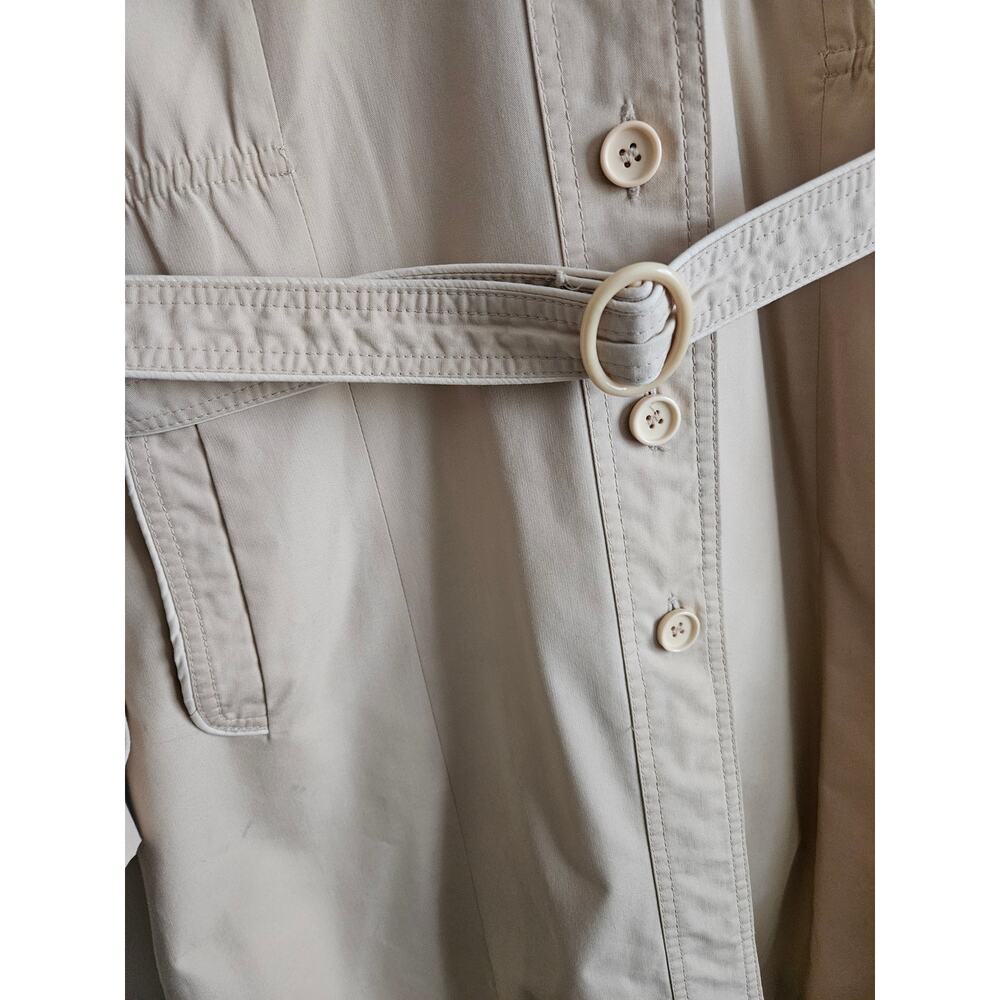 Vintage Neutral Trench Coat – Women’s Size 15 (Fits Modern S/M) - Picture 10 of 13